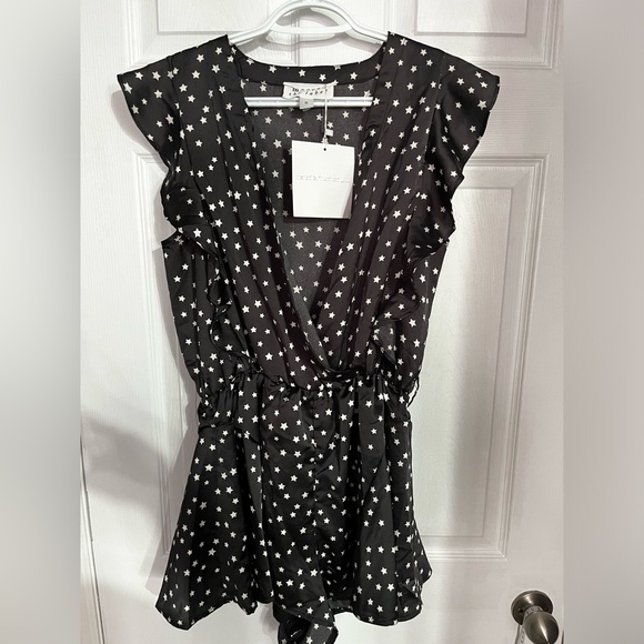 Maccs The Label | Black Romper With Stars - Picture 6 of 11